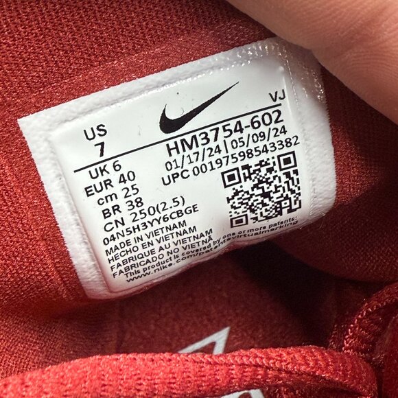 Nike Free Metcon 6 TB Crimson Mens Shoes Red HM3754-602 VNDS Sz 7 - Picture 7 of 7